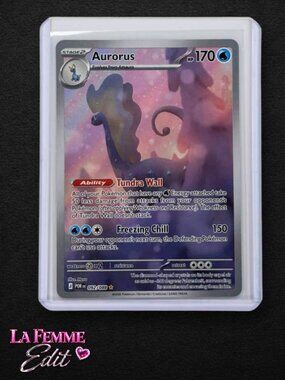 Pokemon Card Aurorus 092/088 Illustration Rare IR